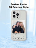 Custom Music Plaque Phone Case, Custom Record Cover Phone Case, Custom Photo Phone Case, Custom Music Interface Phone Case, Personalized Photo Phone Case, Phone Case Gift, Couple Phone Case, Custom IPhone Phone Case