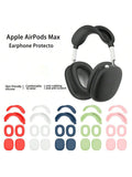 Applicable Airpods Max Headset Protective Cover Headband Beam Shell Ear Caps Cover Silicone 4-Piece Protective Case Silicone Soft Cover
