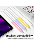 Compatible With Apple Pencil 2 Case Cover Universal Colorful Protective Case For Ipad Pencil Case Non-Slip Protection Silicone Sleeve