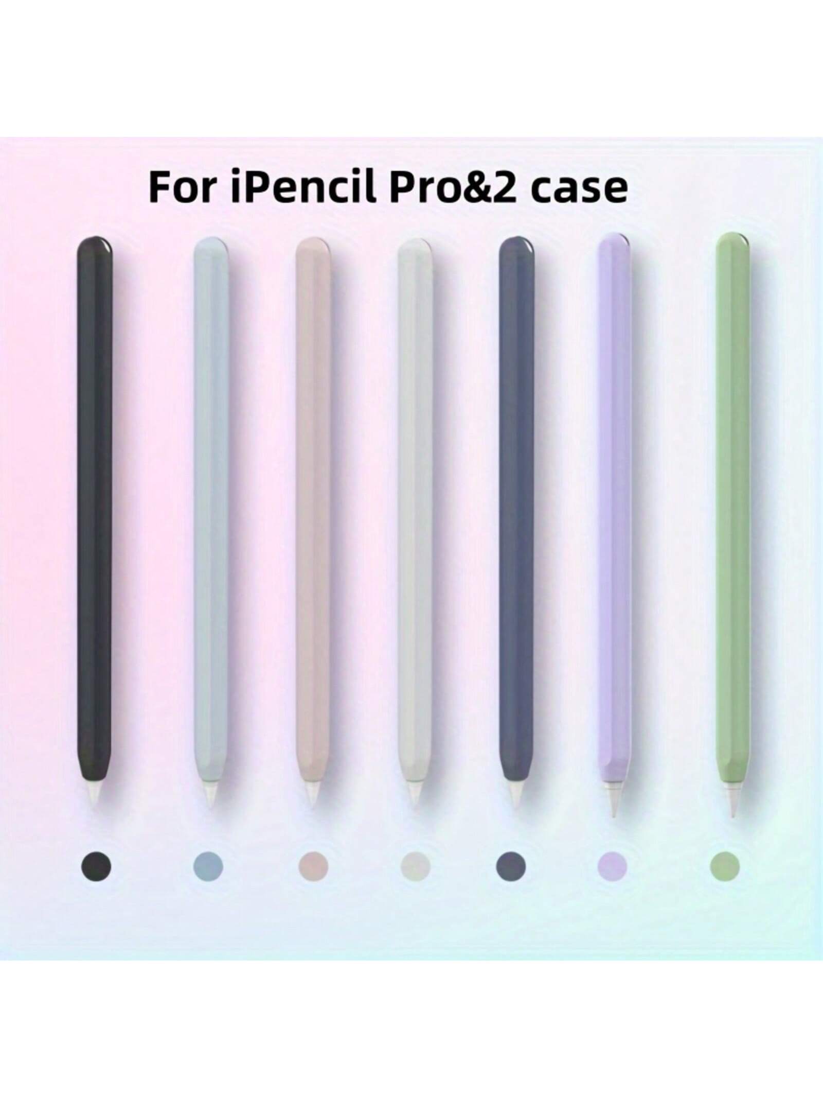 Silicone Skin Sleeve Cover Compatible With Apple Pencil Pro&2nd Generation Protective Sleeve Skin Accessories With 3pcs Apple Pencil Tips Cover