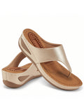 Women's Arch Support Massage Beaded Sandals, Comfortable Orthotic Sandals, Women's Flip Flops, Walking Wedges