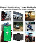 Protection Cover For Apple Airtag Tracker Locator, Anti-Lost Magnetic Silicon Case