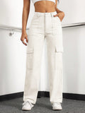 Flap Pocket Cargo Jeans