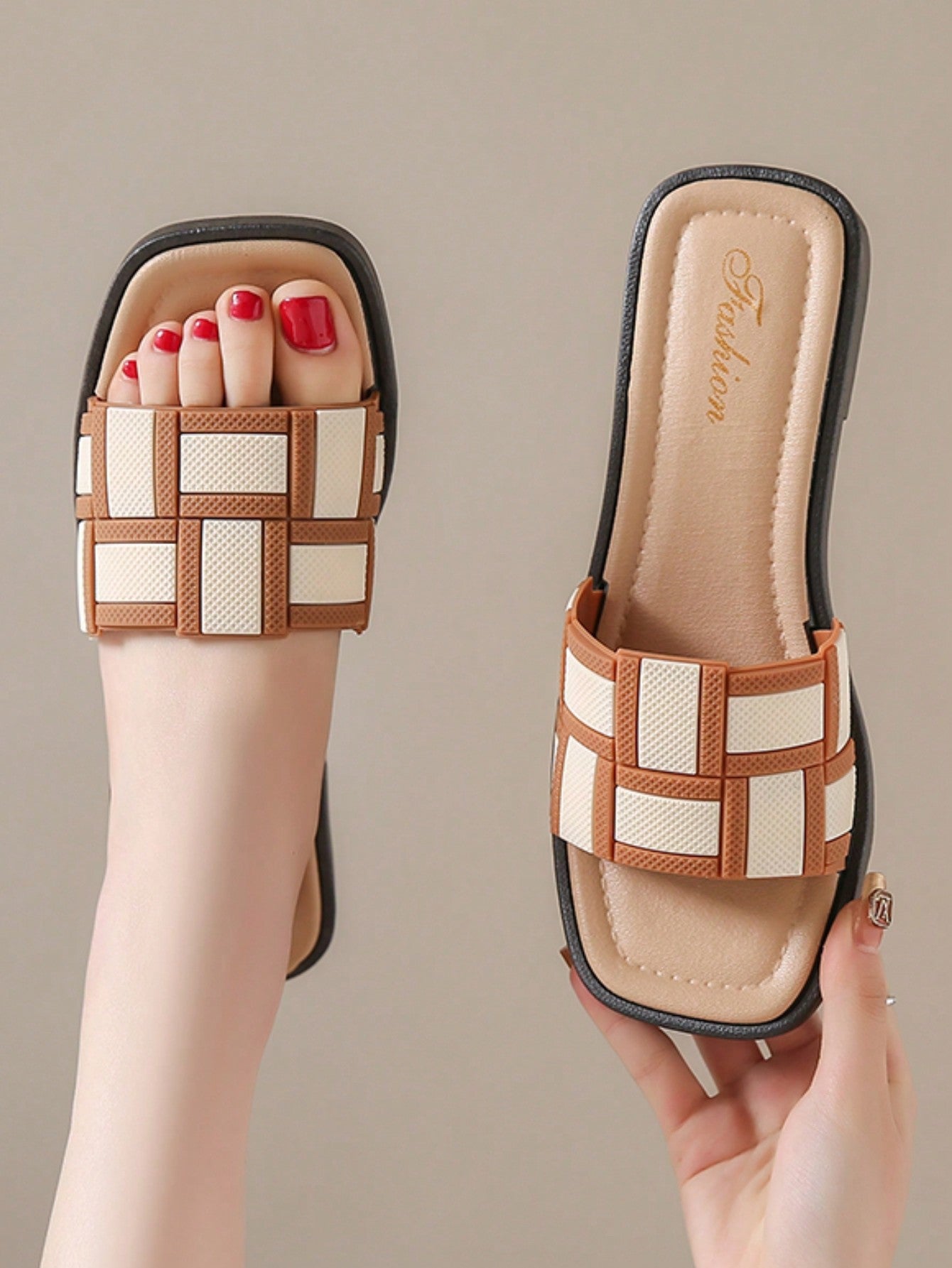 Women's Casual Buckle Sandals, Fashionable And Simple Design, Lightweight With Soft And Comfortable Skidproof & Anti-Odour Soft Sole, Open Toe Flat Sandals, Suitable For Outdoor And Indoor Activities Like Summer Vacation, In Green Color