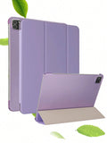 Solid Color Tri-Fold Tablet Protective Case For IPad, Suitable For IPad Mini 1/2/3/4/5/6, 9.7/10.2/10.5 Inch, Air 10.9, Pro 11/10th Gen/Model