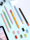 Silicone Apple Pencil Case Compatible With IPad Apple Pencil 3rd Generation, Shockproof/Waterproof/Double-Headed Touch Protective Pen Cover With Anti-Collision And Color-Blocking Design