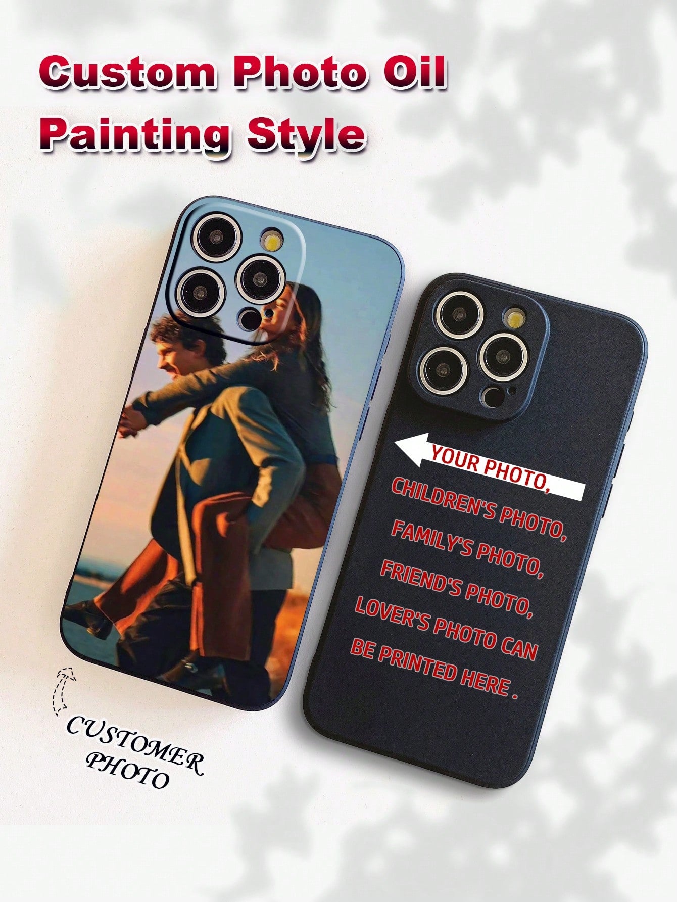 Personalized Custom Phone Case - Unique And DIY Gift For Couples, With Customized Photo Compatible With IPhone And Samsung Phones, IPhone 11 / 13, Samsung Galaxy S Series, Etc.