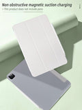 One Silk Pattern Foldable White Tablet Case For Sleep/Wake Function, Minimalist & Casual, Compatible With IPad Mini 4/5/6/9.7/10.2/10.5/Air 4/Air 5/10th/10.9/Pro 11 Inch/Air 11 (M2)/Pro 11 (M4)/2024