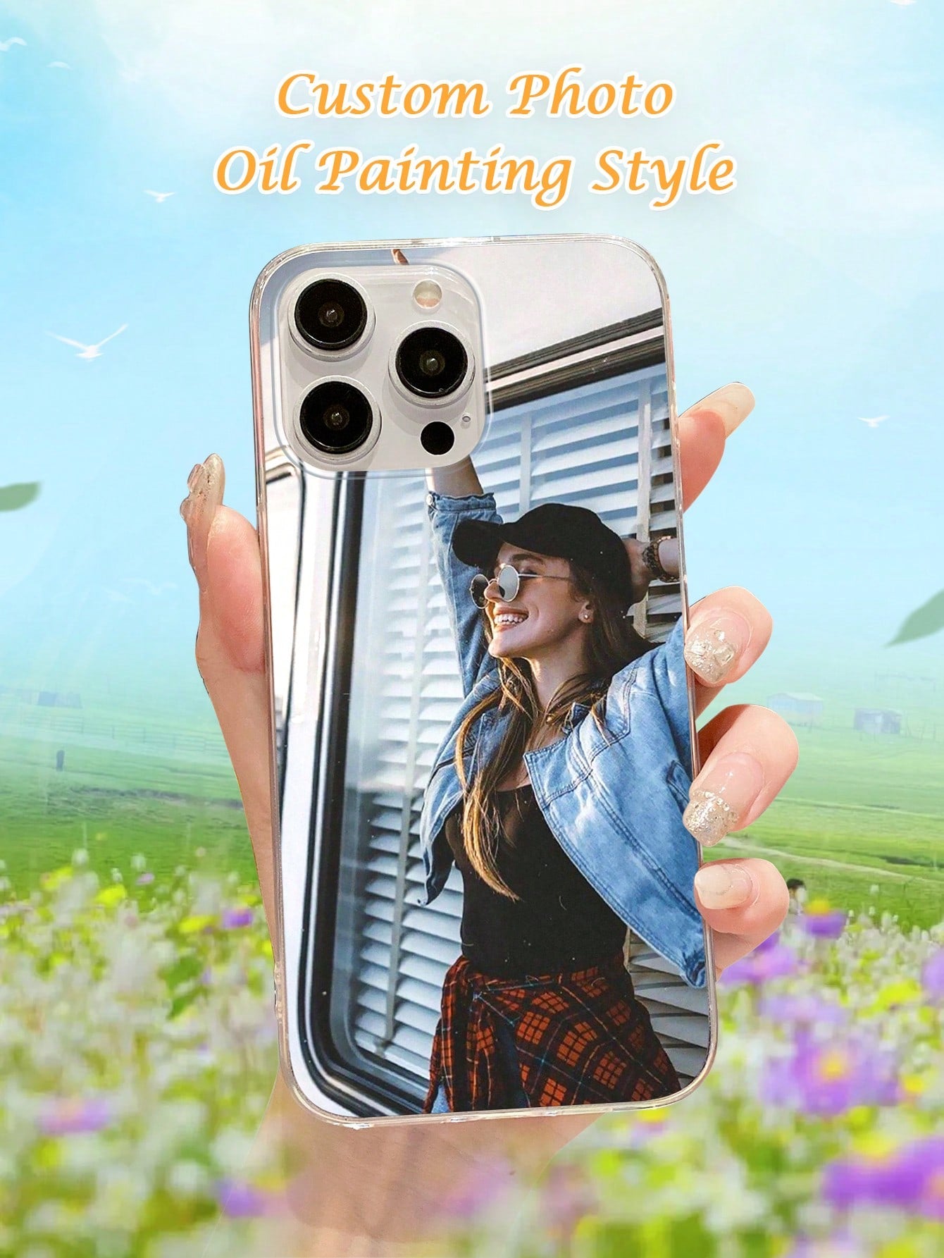 Transparent Phone Case, Customized Personalized DIY Phone Shell With Unique Or Couple Photos, Can Be Used Compatible With IPhone13, IPhone11, IPhone13promax, IPhone14promax