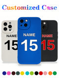 Customized DIY Matte Colored Phone Case With Team Name, Letters, And Numbers Design, Compatible With IPhone 11/12/13/14/15