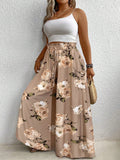 Women's Plus Size Simple Daily Flower Printed Pants