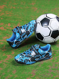 Kids' Football Shoes With Moulded Studs, Unisex Anti-Slip Training Shoes, Hook And Loop Fasteners