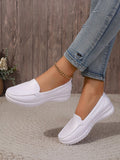 Women's White Anti-Skid Low-Cut Shoes For Daily Wear