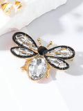 1pc Kid's Bee Shaped Rhinestone Brooch Pin