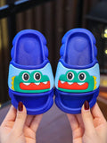 1pair Cute Dinosaur Anti-Slip Flat Children's Slippers For Boys, Suitable For Summer Wear
