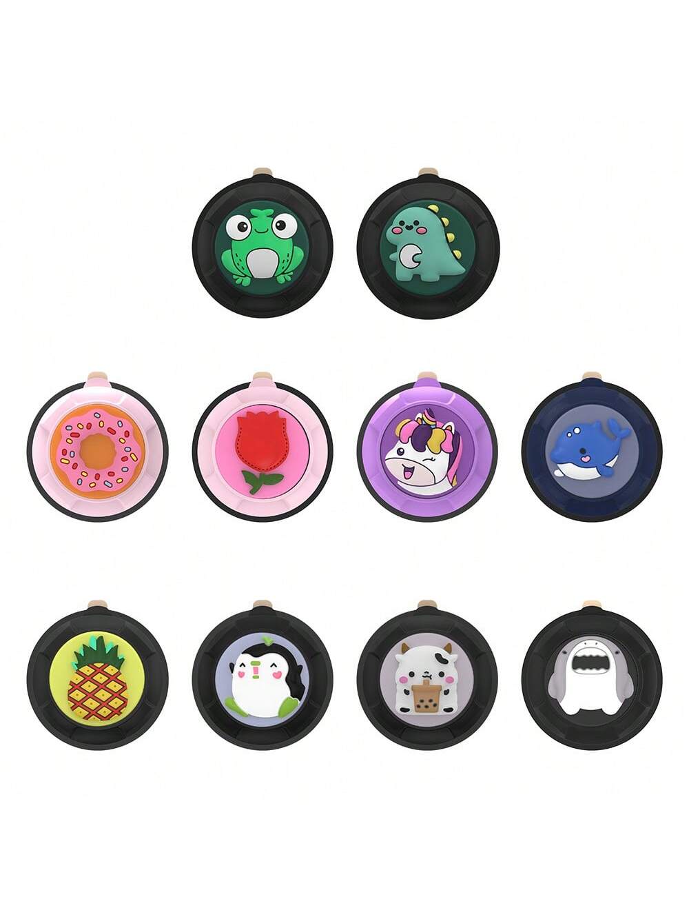 Protective Cover Suitable For Apple Airtag Anti-Lost Device, TPU Adhesive Version And Cartoon Sticker Version, Comprehensive Coverage, Dustproof And Scratch-Resistant, 1pc (Note: Protective Cover Only)