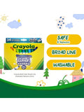 Crayola 58-8827 Bold Color Broad Line Washable Markers 24 Count