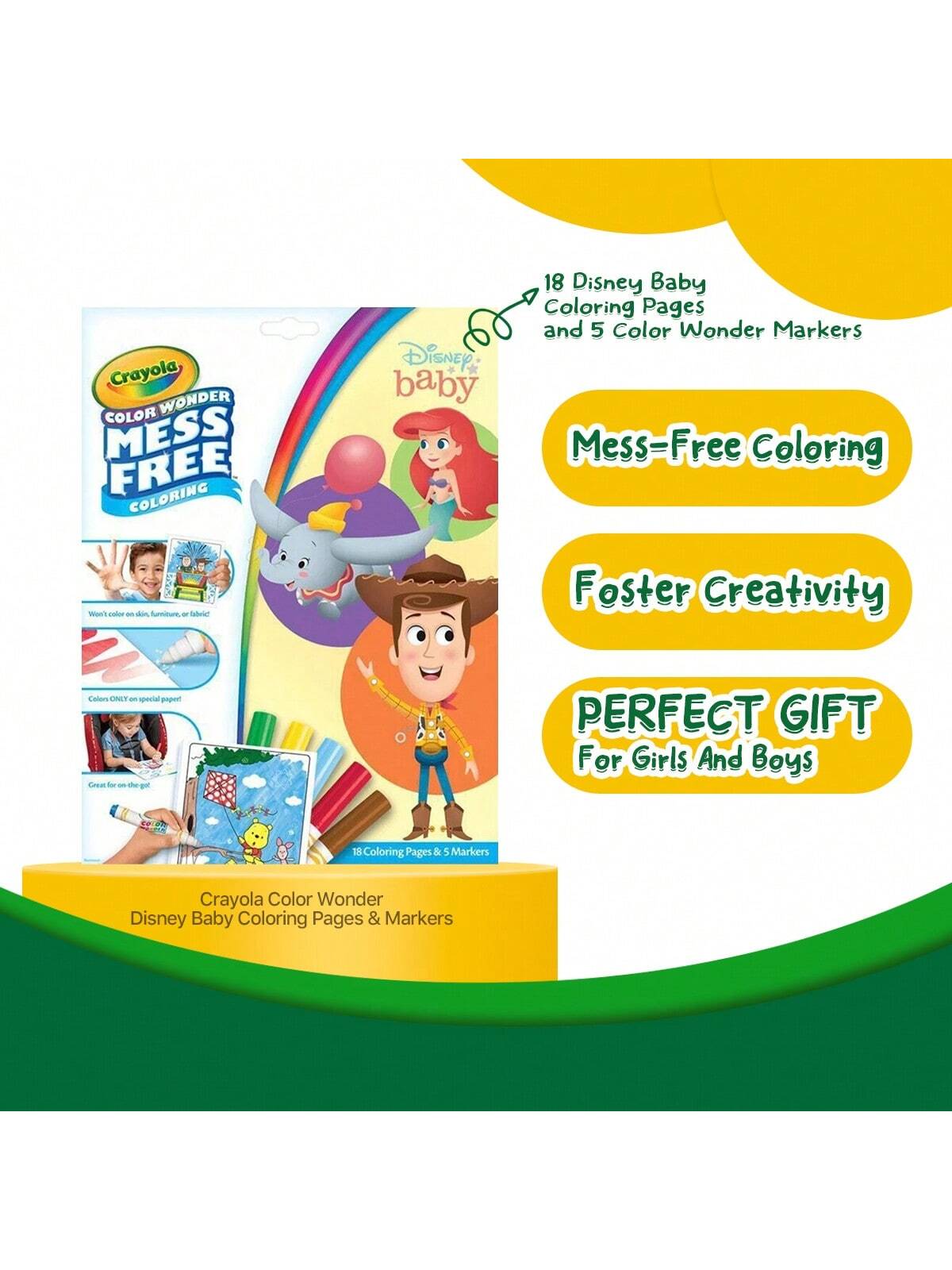 Crayola Color Wonder Foldalope Disney Baby 75-2781
