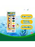 Crayola Washable Watercolors, 16 Colors Paint Brush