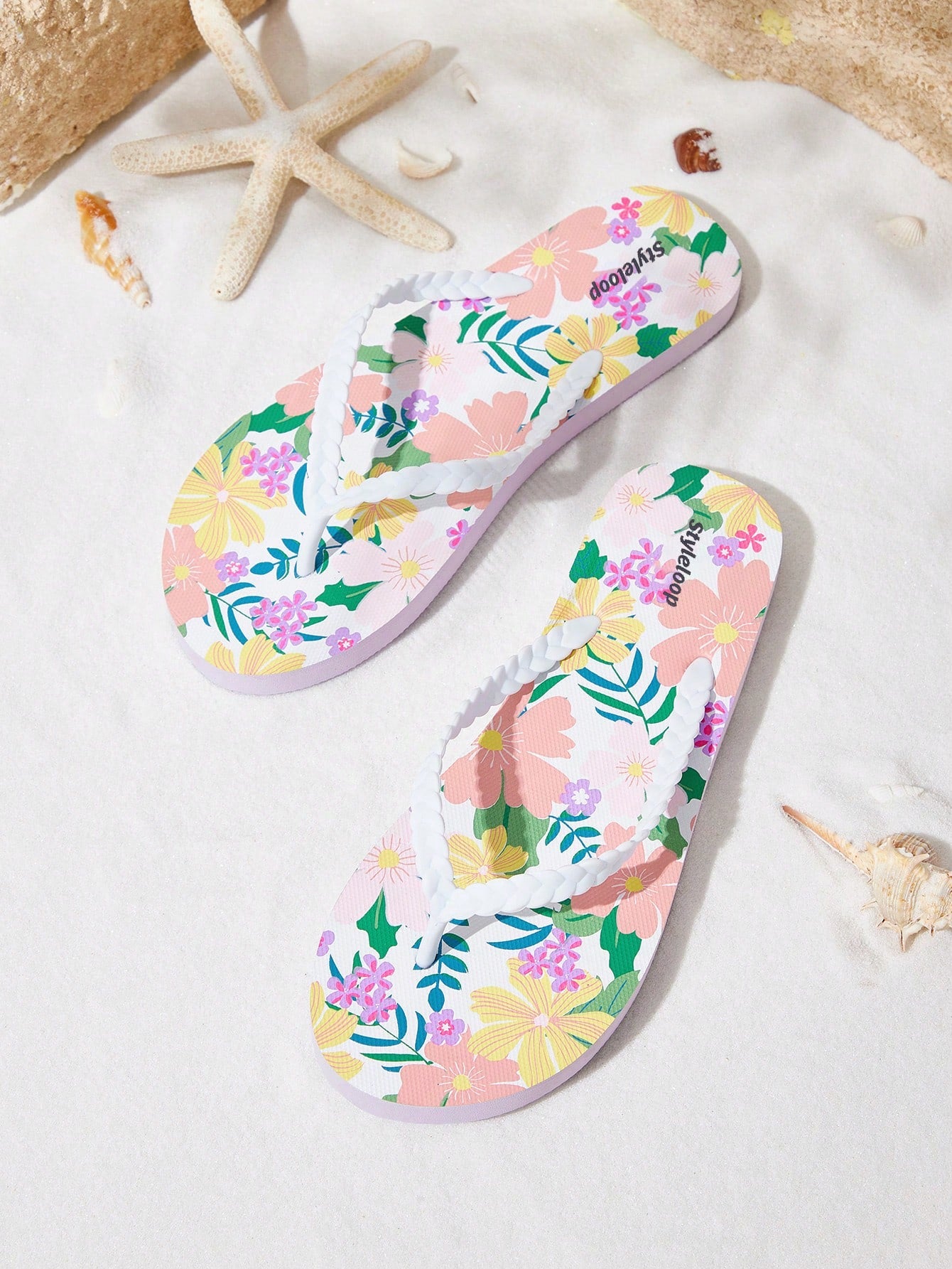 Styleloop Women's Casual Slipper With Slant Shape Strap Vacation Shoes Summer Sale Boho Feels Vintage Cottagecore Frenchy Shoes Halloween