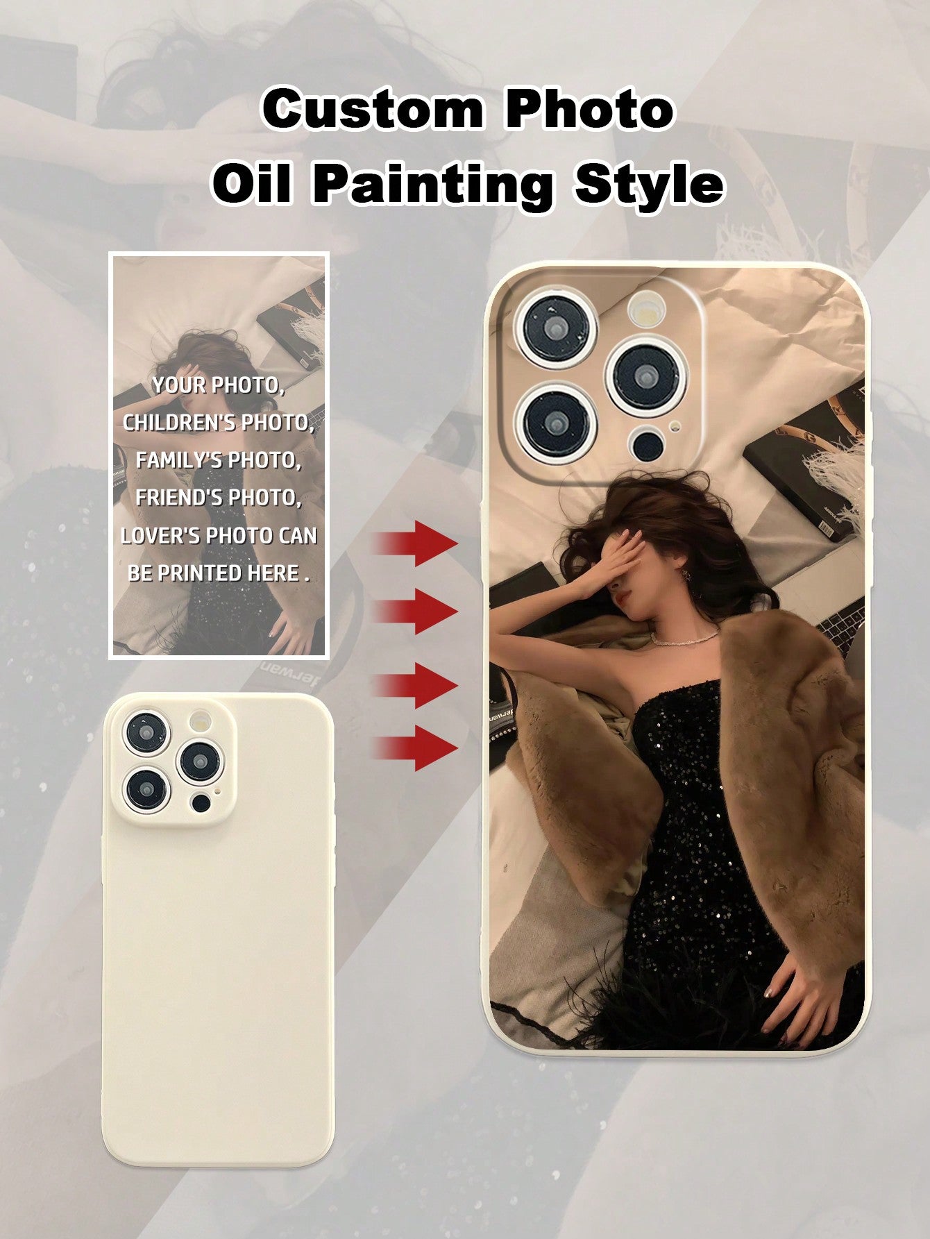 Personalized Custom Phone Case - Unique And DIY Gift For Couples, With Customized Photo Compatible With IPhone And Samsung Phones, IPhone 11 / 13, Samsung Galaxy S Series, Etc.