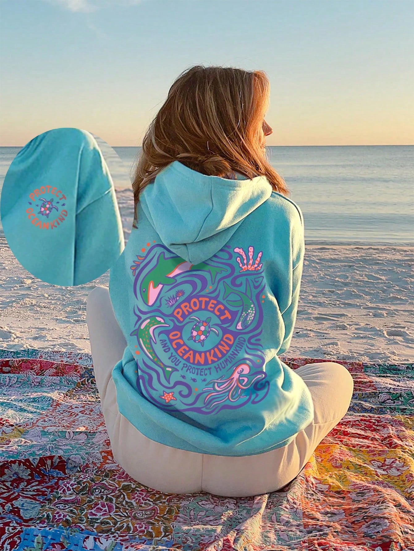 Drawstring Long Sleeve Hooded Top With Front Pocket And Letter Print, Suitable For Daily Casual Wear