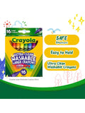 Crayola 52-3281 Large Washable Crayons Assorted Colors 16 Count