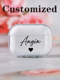 Customized Fashionable Colorful Name/Text IPhone Earphone Case Cover For Apple AirPods 1/2/3