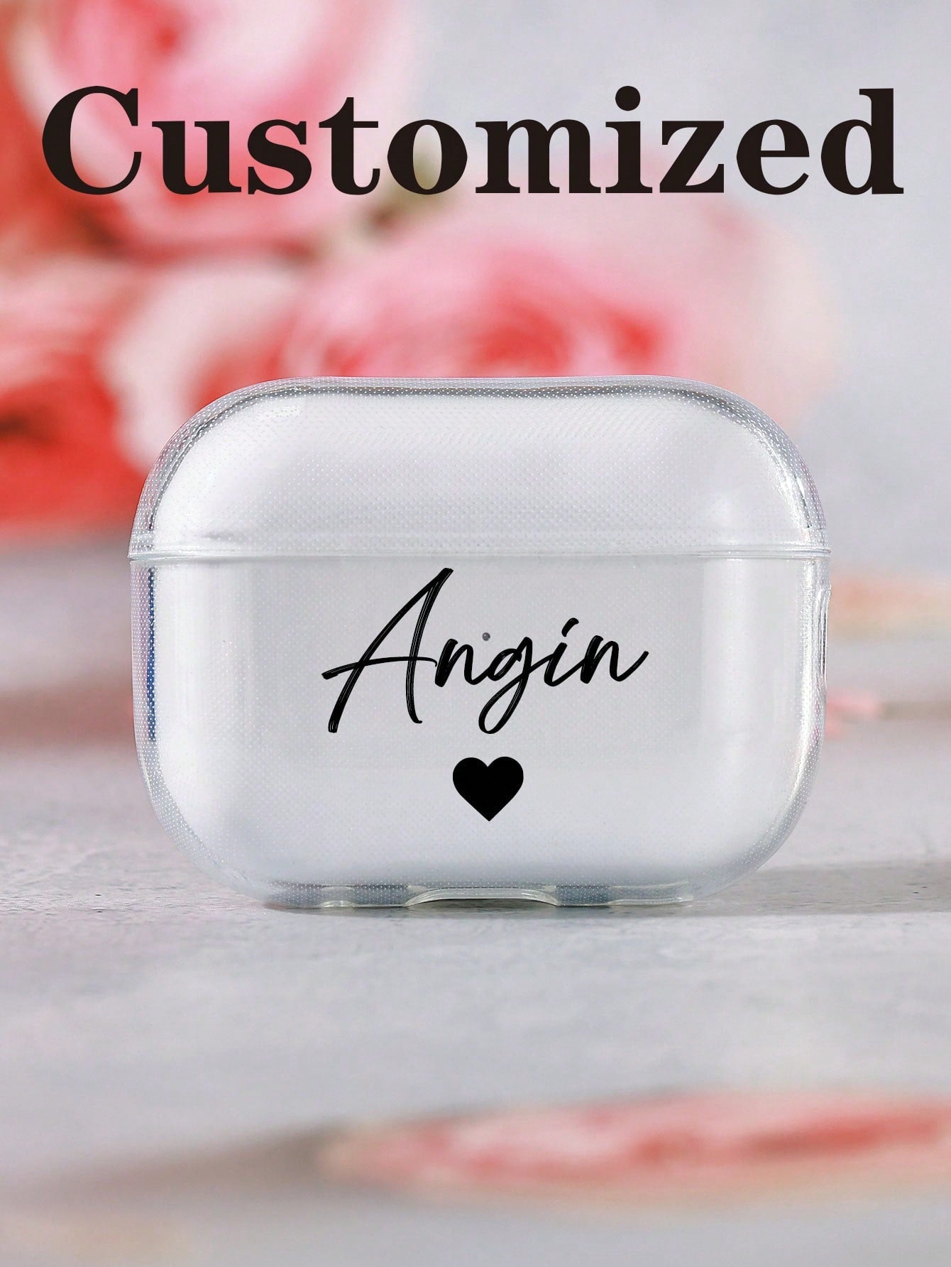 Customized Fashionable Colorful Name/Text IPhone Earphone Case Cover For Apple AirPods 1/2/3
