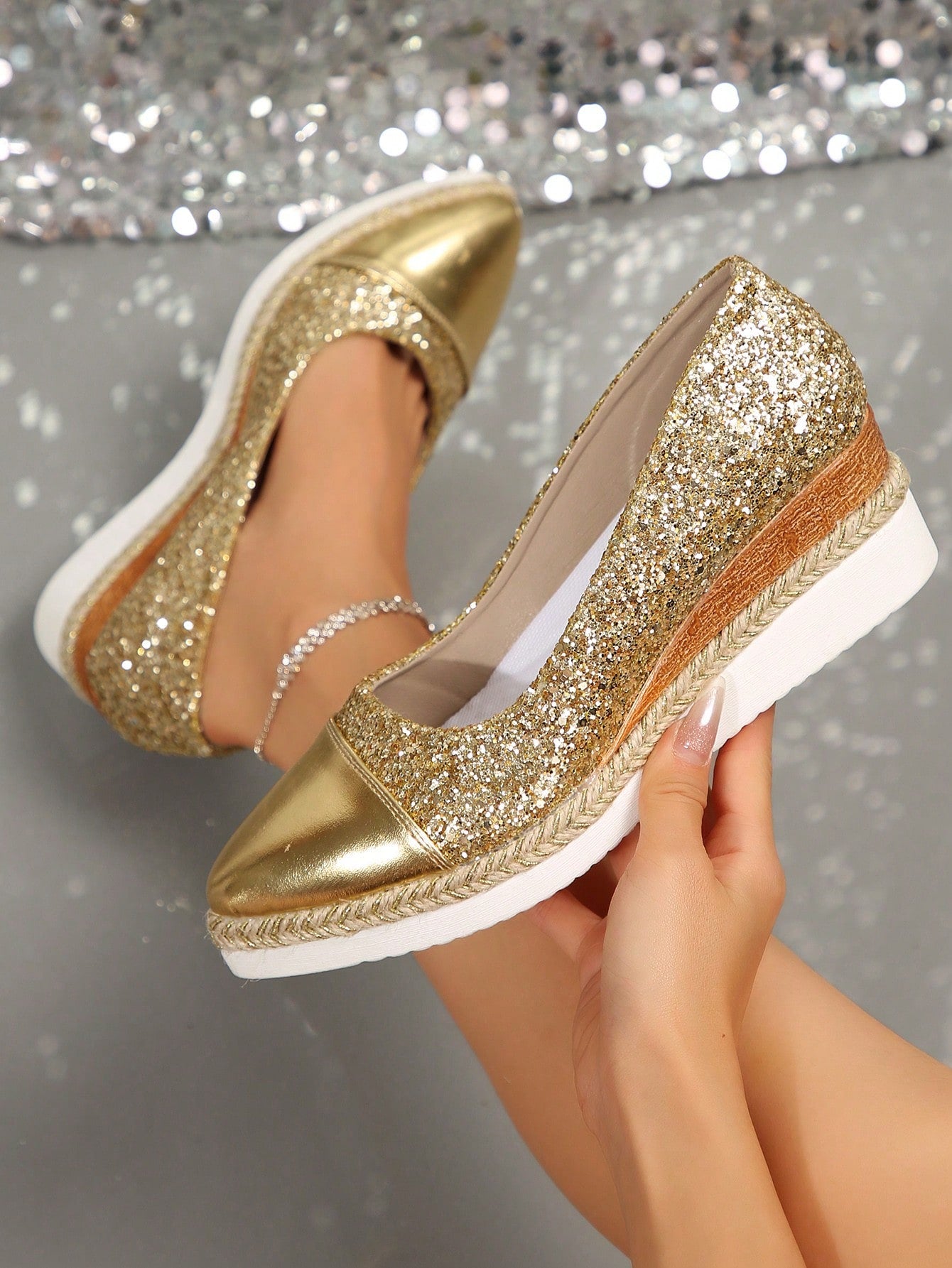 New Spring/Autumn Women Platform Wedge Pumps Open Toe Woven High Heels, Comfortable & Versatile