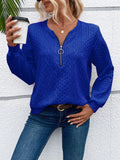 Relaxiva Ladies' Solid Color Simple Daily Long Sleeve Sweatshirt