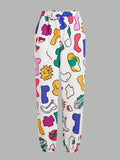 Women's Color Printing Pants