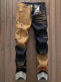 Teen Boys Tie-Dye Denim Cargo Pants