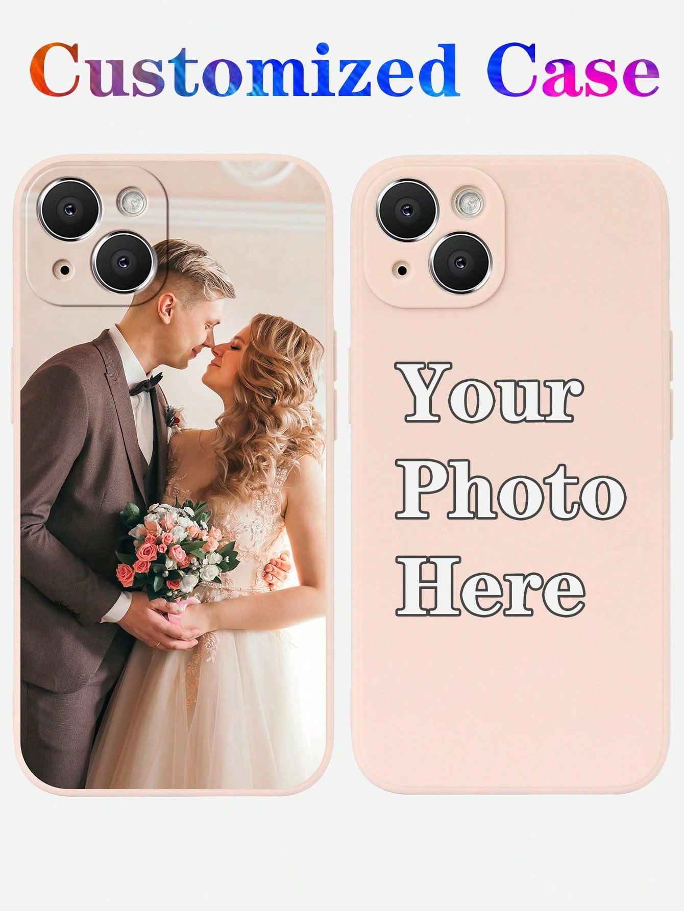 Customized Sweet & Sexy Photo Printed Soft TPU Phone Case, Fits IPhone 11/13/14/15 Pro Max, Suitable For Daily Use, Selfies, Friendships, Family, Babies, Pets, Cartoons, Beach Scenery
