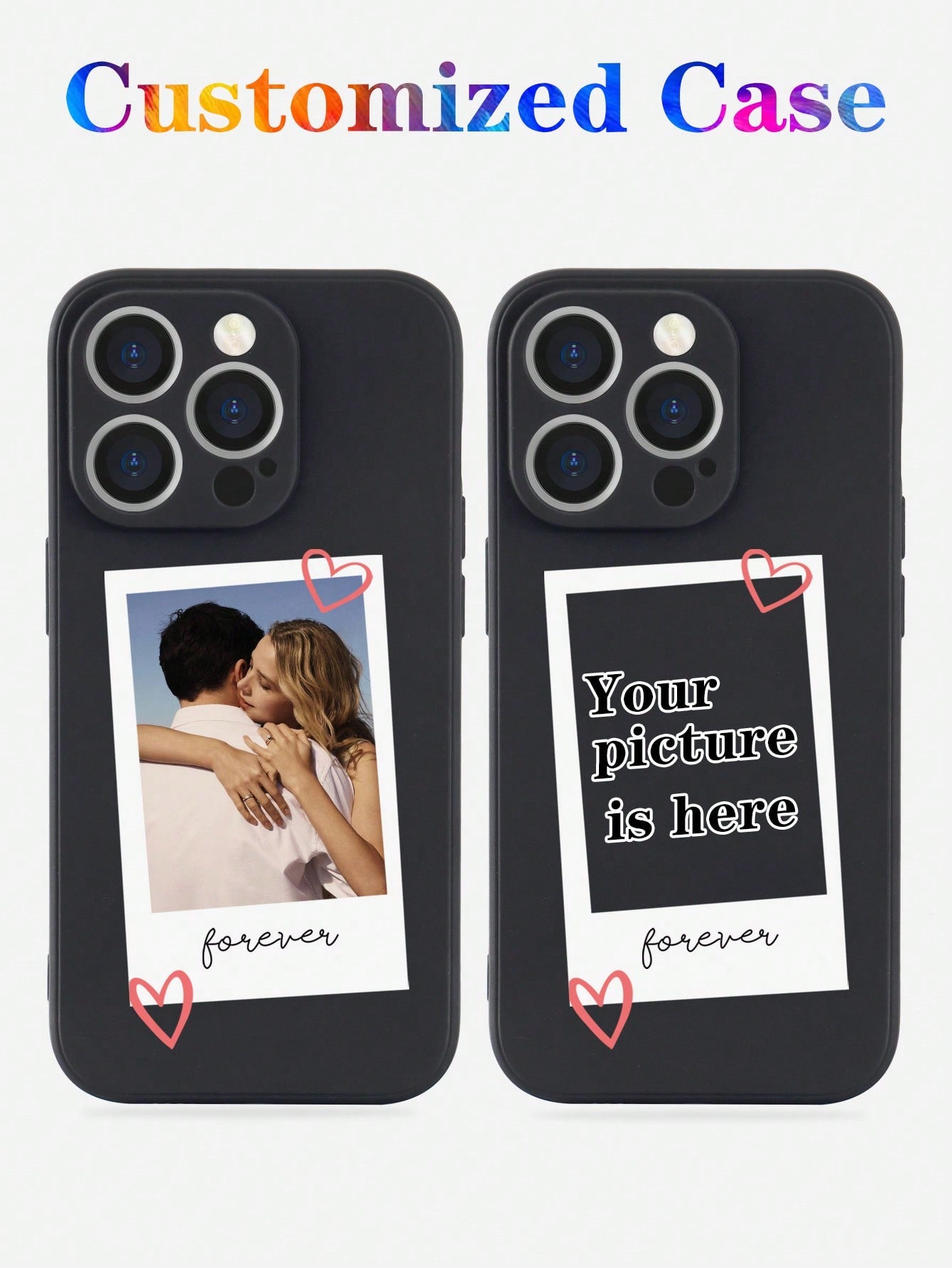 Custom Cute, Sexy, Personalized Everyday Life, Best Friend, Baby, Pet, Cartoon, Beach, Ditsy Floral, Lovely Photo Printed Full Coverage Anti-Fall Protective Tup Soft Case Compatible With IPhone 11/12/13/14/15 Pro Max