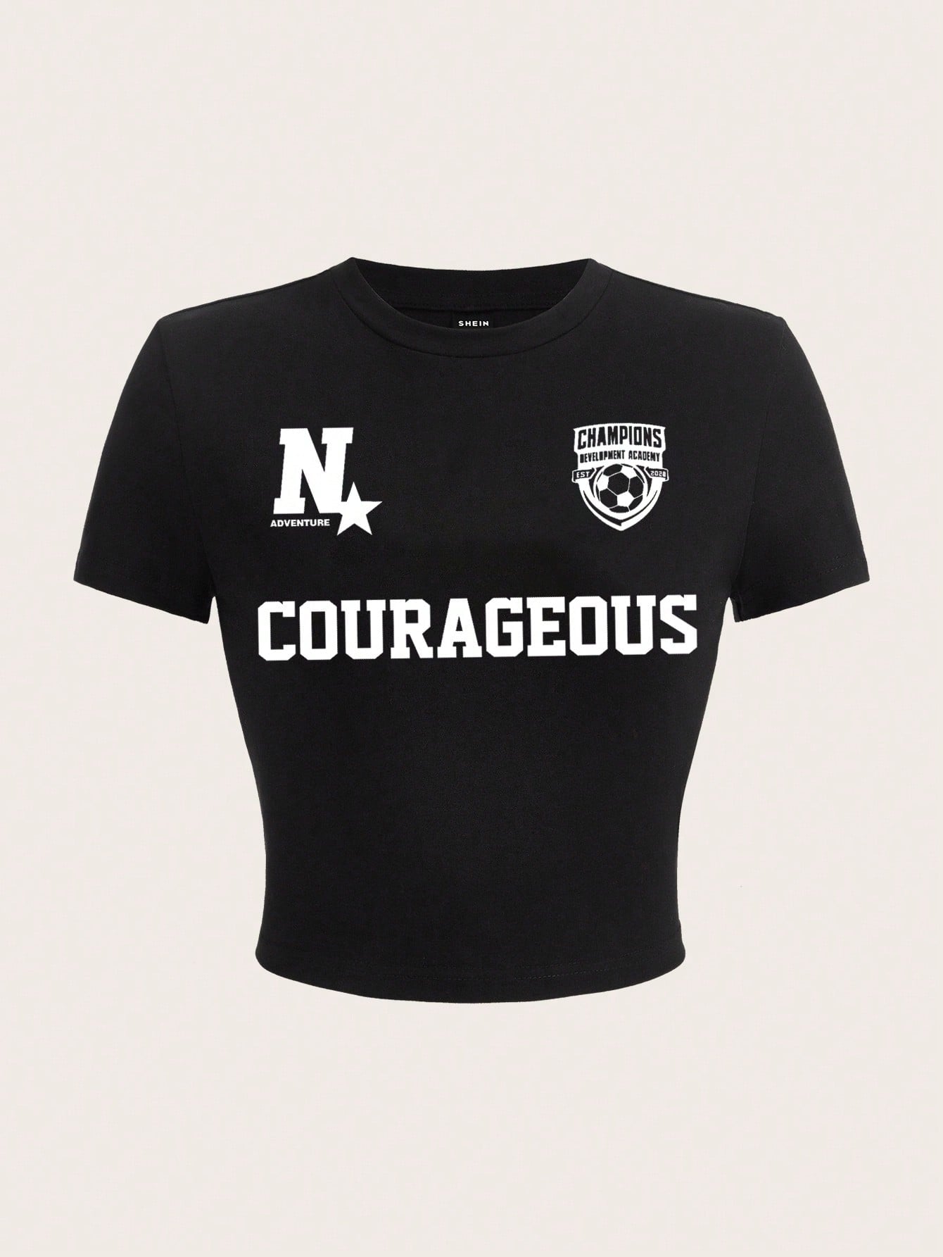 Casual And Simple White Round Neck Short Sleeve Tight Women's T-Shirt With Car Print, Suitable For Summer, KEEP CLASSIC ALIVE VINTAGE Live A Modern Life The Soul Seeks Adventure And Exploration, Pushing Us Beyond Our Comfort Zones To Find New Horizons And
