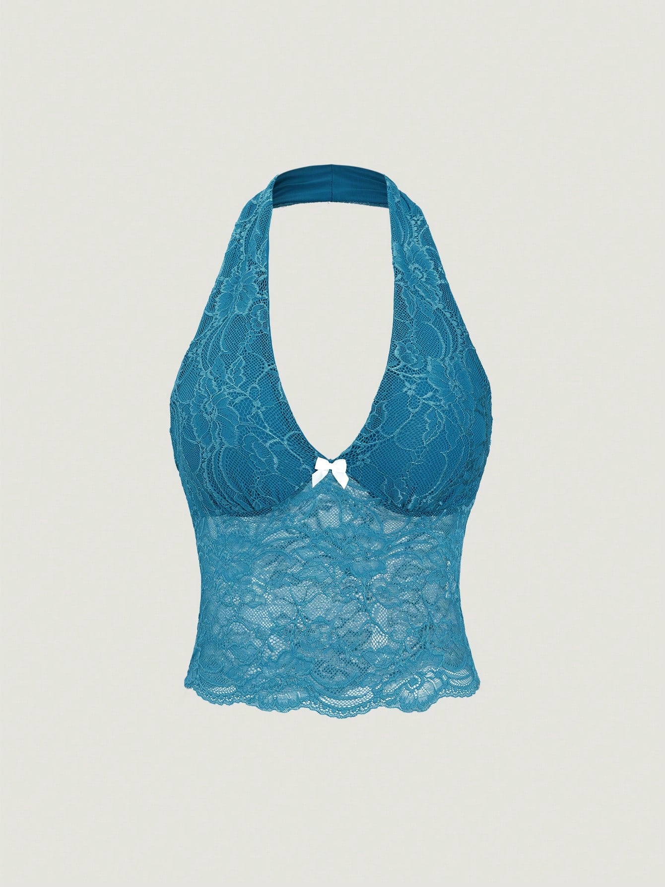 Lace Halter Neck Top