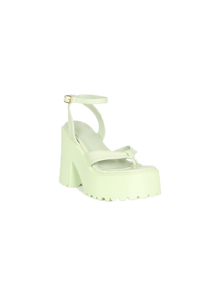 WOMAN HEEL TALL CHUNKY HEEL WITH A LARGE PLATFORM