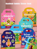 Reusable Sticker Books, Children's Early Education Stickers,Quiet Sticker Book Multiple Scenes Suitable For Christmas, New Year Gifts