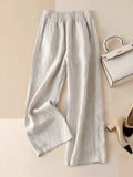 Women Plain Simple Casual Pants