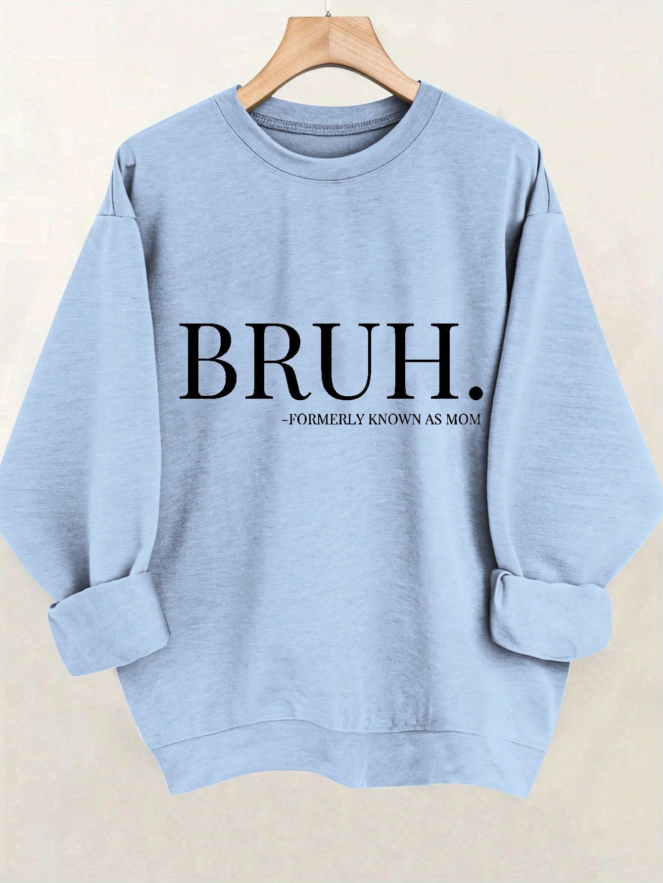 Casual Graphic Print Sweatshirt, Spring/Autumn