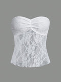 Women's Strapless Lace Top
