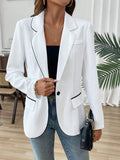 Frenchy Elegant And Charming Tailored Casual Suit Jacket With Slim Waist Design