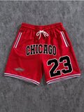 Men's Drawstring Waist Letter Printed Casual Shorts
