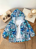 Young Boys Fun And Cute Tie-Dye Effect Jacket With Various Expressions Of Human Heads. Suitable For Wearing With T-Shirts In Autumn, The Jacket Adopts Tie-Dye Effect Design With Various Expressions Of Human Heads, Showing Cute, Fun And Trendy Elements. Th