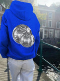 Disco Club Disco Ball Graphic Fleece Sweatshirt For Women