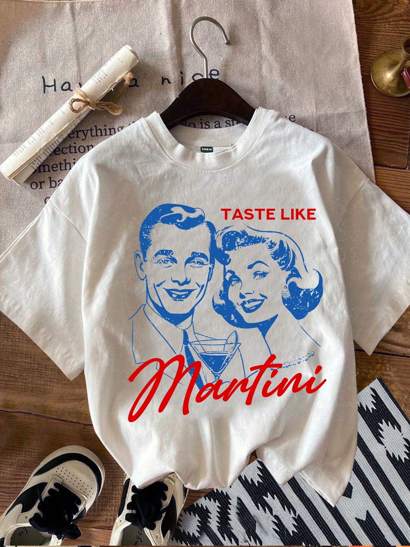 Casual Retro Car Printed White Round Neck Slim Fit Women's T-Shirt, Summer KEEP CLASSIC ALIVE VINTAGE Live A Modern Life The Soul Seeks Adventure And Exploration, Pushing Us Beyond Our Comfort Zones To Find New Horizons And Experiences