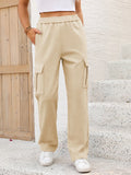 Elastic Waist Pants with Pockets