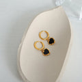 18K Gold-Plated Heart Drop Earrings