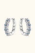 2.4 Carat Moissanite Huggie Earrings